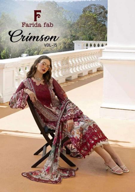 Farida fab crimson vol-15 wholesale salwar kameez dealers
